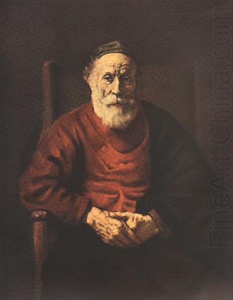REMBRANDT Harmenszoon van Rijn Portrait of an Old Man in Red ry china oil painting image